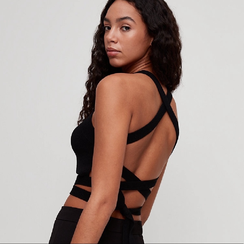 Aritzia Wilfred Cayenne Knit Top